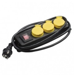 AMIG 14972  
 Base múltiple proteccion / interruptor 3306  
 Polipropileno  
 Negro