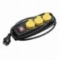 AMIG 14972  
 Base múltiple proteccion / interruptor 3306  
 Polipropileno  
 Negro
