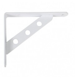 AMIG 15003  
 Palomilla reforzada 25  
 250 x 195 mm  
 Acero  
 Blanco