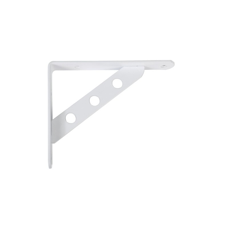 AMIG 15003  
 Palomilla reforzada 25  
 250 x 195 mm  
 Acero  
 Blanco