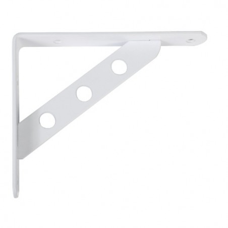 AMIG 15003  
 Palomilla reforzada 25  
 250 x 195 mm  
 Acero  
 Blanco