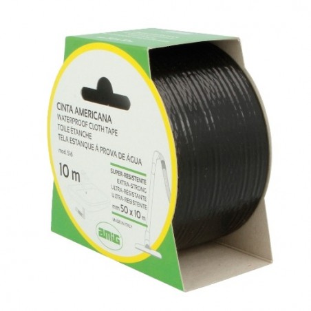 AMIG 15062  
 Cinta americana 516  
 10 m x 50 mm  
 Negro