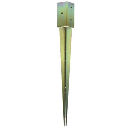 AMIG 15198  
 Soporte de poste con punta 359  
 92 mm  
 Acero  
 Bicromatado