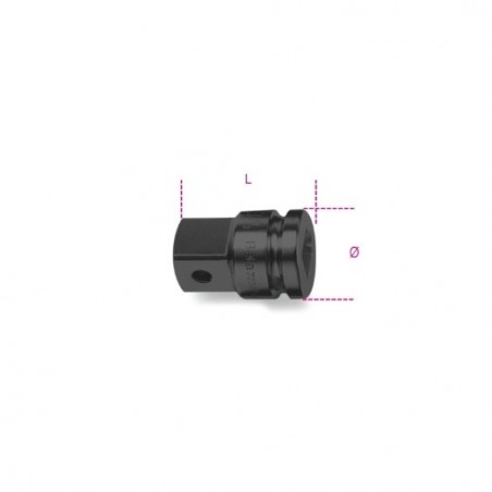729/16 Adaptador de impacto con cuadrado hembra de 1&quot, y macho 1 1/2&quot,