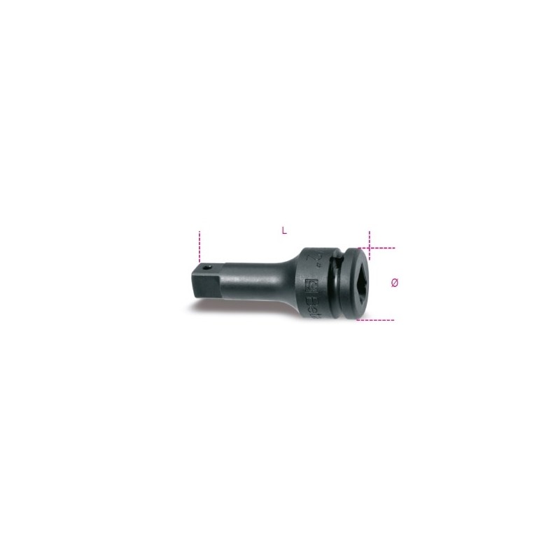 729/21 Alargadera de impacto con cuadrado macho y hembra de 1&quot,