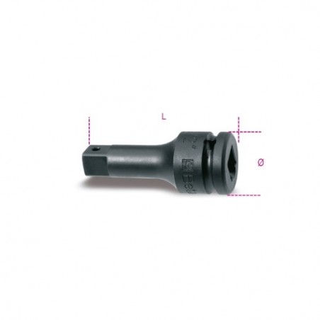 729/21 Alargadera de impacto con cuadrado macho y hembra de 1&quot,