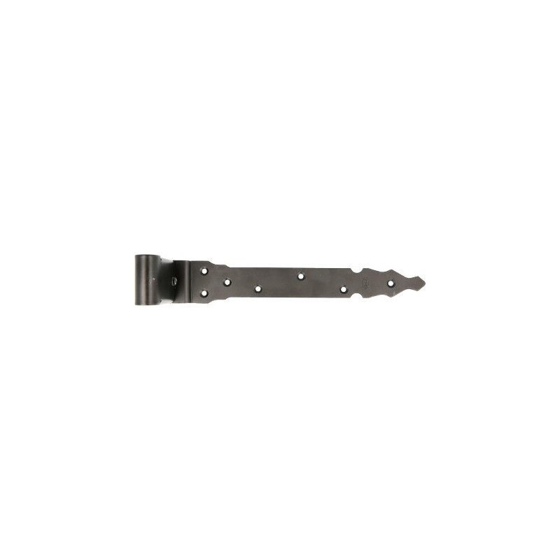AMIG 15229  
 Gozne gótico regulable 7110  
 300 x 35 x 4 mm  
 Acero  
 Negro
