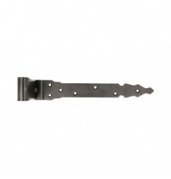 AMIG 15233  
 Gozne gótico regulable 7110  
 400 x 35 x 4 mm  
 Acero  
 Negro