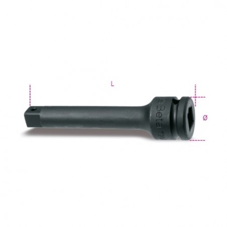 729/22 Alargadera de impacto con cuadrado macho y hembra de 1&quot,