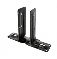 AMIG 15236  
 Soporte regulable 350  
 270 x 66 x 200 mm  
 Acero  
 Negro