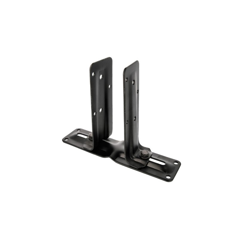 AMIG 15236  
 Soporte regulable 350  
 270 x 66 x 200 mm  
 Acero  
 Negro