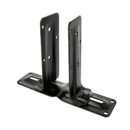 AMIG 15236  
 Soporte regulable 350  
 270 x 66 x 200 mm  
 Acero  
 Negro