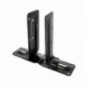 AMIG 15236  
 Soporte regulable 350  
 270 x 66 x 200 mm  
 Acero  
 Negro