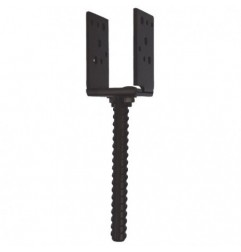 AMIG 15237  
 Soporte regulable 351  
 70 x 16 x 200 mm  
 Acero  
 Negro