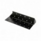 AMIG 15246  
 Soporte para viga 355  
 150 x 40 x 63 x 2 mm  
 Acero  
 Negro - Izquierda