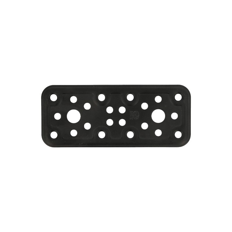 AMIG 15248  
 Placa 500  
 120 x 50 x 2,2 mm  
 Acero  
 Negro
