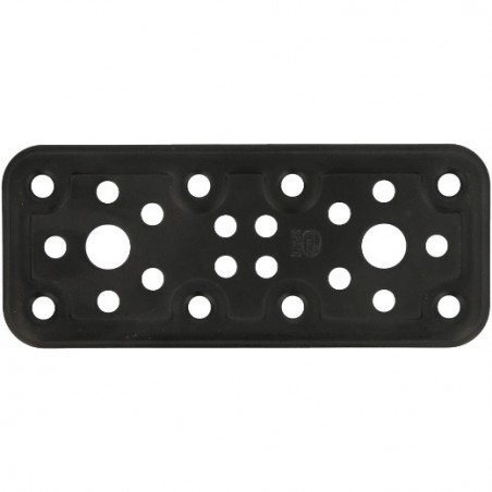 AMIG 15248  
 Placa 500  
 120 x 50 x 2,2 mm  
 Acero  
 Negro