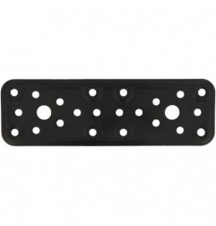 AMIG 15249  
 Placa 500  
 160 x 50 x 2,2 mm  
 Acero  
 Negro