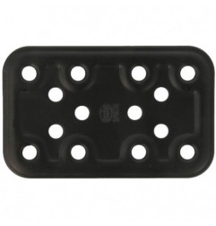 AMIG 15251  
 Placa 500  
 80 x 50 x 2,2 mm  
 Acero  
 Negro