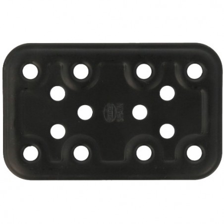 AMIG 15251  
 Placa 500  
 80 x 50 x 2,2 mm  
 Acero  
 Negro