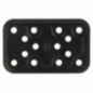 AMIG 15251  
 Placa 500  
 80 x 50 x 2,2 mm  
 Acero  
 Negro