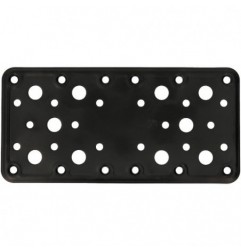 AMIG 15253  
 Placa 502  
 185 x 90 x 2,2 mm  
 Acero  
 Negro