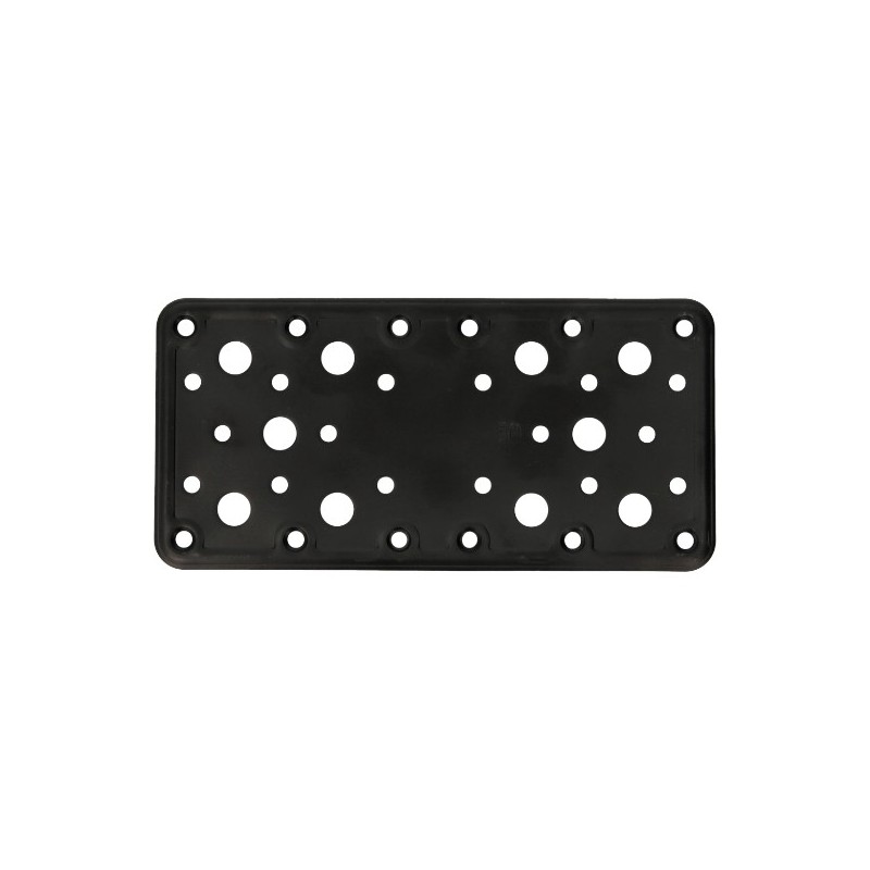AMIG 15253  
 Placa 502  
 185 x 90 x 2,2 mm  
 Acero  
 Negro