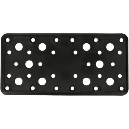 AMIG 15253  
 Placa 502  
 185 x 90 x 2,2 mm  
 Acero  
 Negro