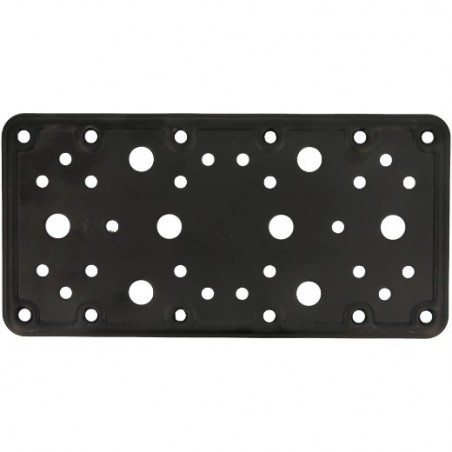 AMIG 15254  
 Placa 503  
 200 x 100 x 2,8 mm  
 Acero  
 Negro