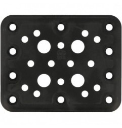 AMIG 15255  
 Placa 504  
 80 x 100 x 2,2 mm  
 Acero  
 Negro