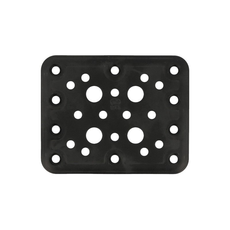AMIG 15255  
 Placa 504  
 80 x 100 x 2,2 mm  
 Acero  
 Negro
