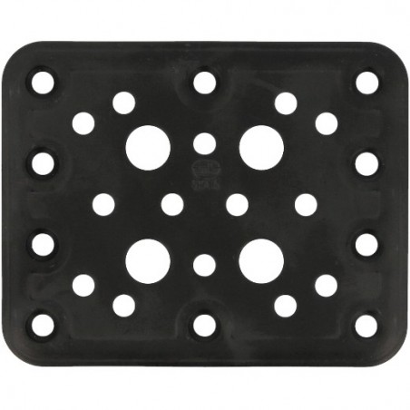 AMIG 15255  
 Placa 504  
 80 x 100 x 2,2 mm  
 Acero  
 Negro