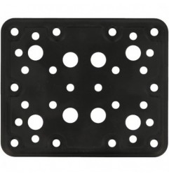 AMIG 15256  
 Placa 504  
 120 x 100 x 2,2 mm  
 Acero  
 Negro