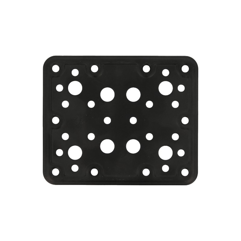 AMIG 15256  
 Placa 504  
 120 x 100 x 2,2 mm  
 Acero  
 Negro
