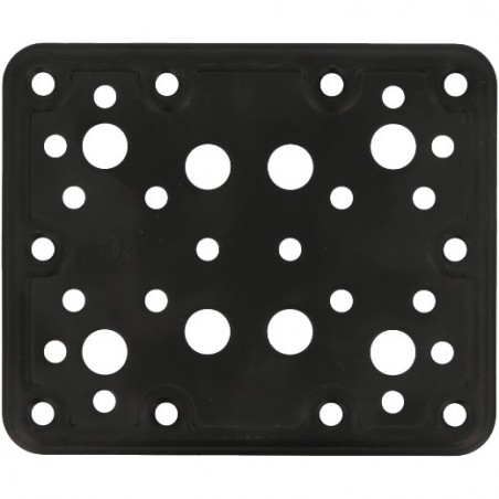AMIG 15256  
 Placa 504  
 120 x 100 x 2,2 mm  
 Acero  
 Negro