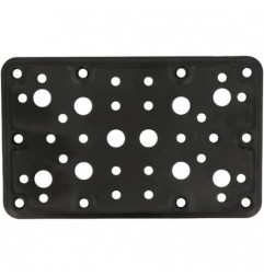AMIG 15257  
 Placa 504  
 160 x 100 x 2,2 mm  
 Acero  
 Negro