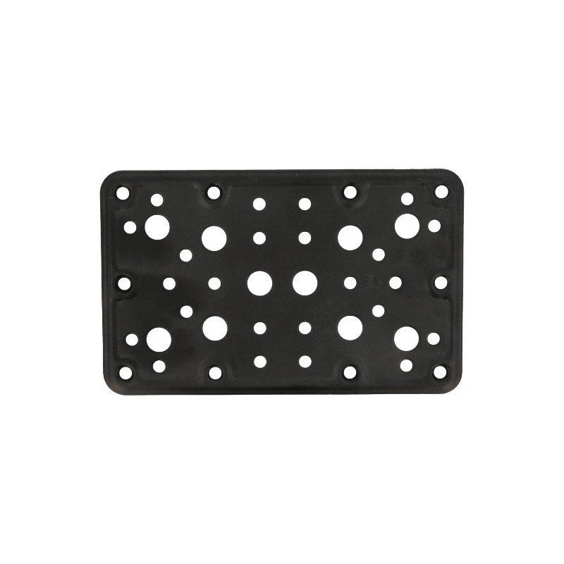 AMIG 15257  
 Placa 504  
 160 x 100 x 2,2 mm  
 Acero  
 Negro