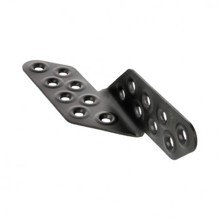 AMIG 15274  
 Ángulo 305  
 170 x 35 x 2,2 mm  
 Acero  
 Negro - Derecha