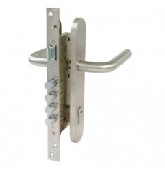 AMIG 15280  
 Kit cerradura madera + manilla 1-4  
 Mate