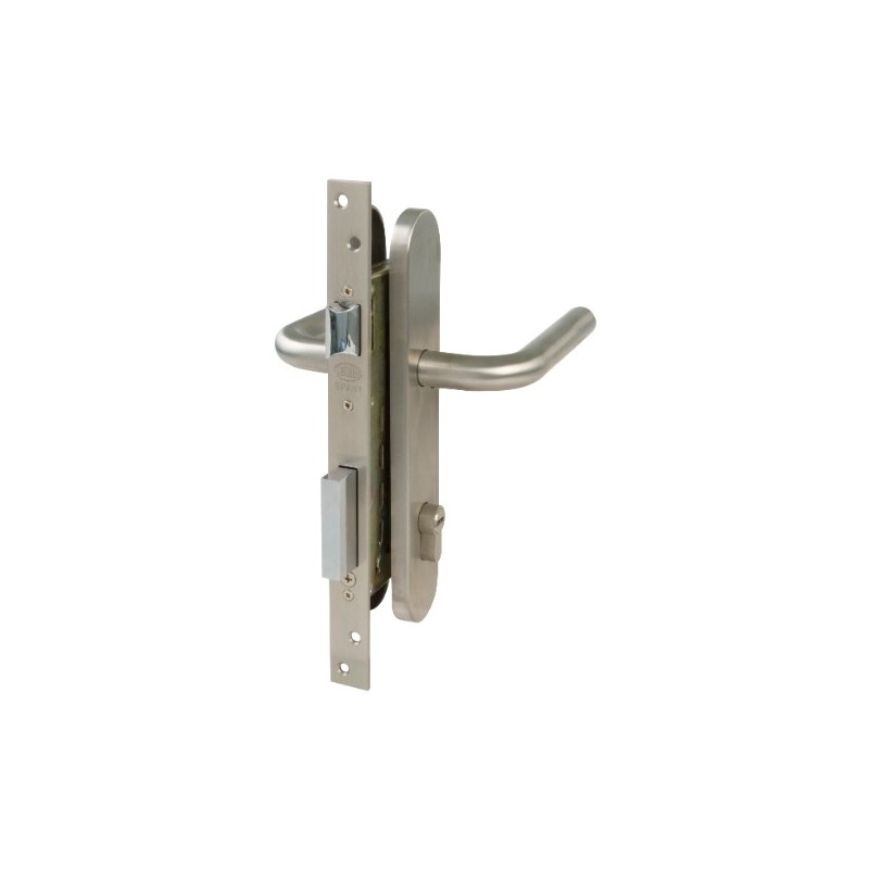 AMIG 15283  
 Kit cerradura madera + manilla 2-4  
 Mate