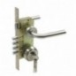 AMIG 15287  
 Kit cerradura madera + manilla 4-2  
 Mate