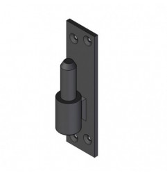 AMIG 15391  
 Pernio simple 8020  
 130 x 35 x 4 mm  
 Acero  
 Negro