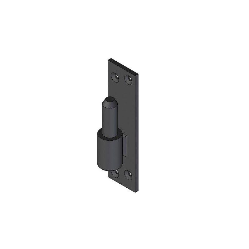 AMIG 15393  
 Pernio simple 8020  
 130 x 35 x 4 mm  
 Acero  
 Negro