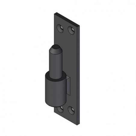 AMIG 15393  
 Pernio simple 8020  
 130 x 35 x 4 mm  
 Acero  
 Negro