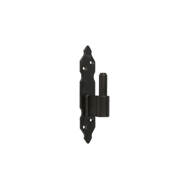 AMIG 15398  
 Pernio gótico 8030  
 170 x 35 x 4 mm  
 Acero  
 Negro