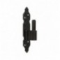 AMIG 15398  
 Pernio gótico 8030  
 170 x 35 x 4 mm  
 Acero  
 Negro