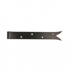 AMIG 15402  
 Gozne gótico 7040  
 350 x 35 x 4 mm  
 Acero  
 Negro