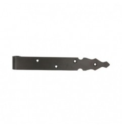 AMIG 15407  
 Gozne gótico 7050  
 300 x 35 x 4 mm  
 Acero  
 Negro