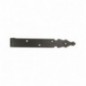 AMIG 15408  
 Gozne gótico 7050  
 350 x 35 x 4 mm  
 Acero  
 Negro
