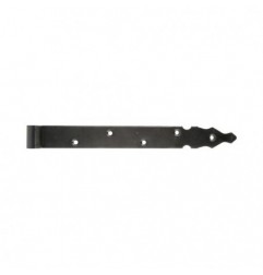 AMIG 15415  
 Gozne gótico 7030  
 400 x 35 x 4 mm  
 Acero  
 Negro